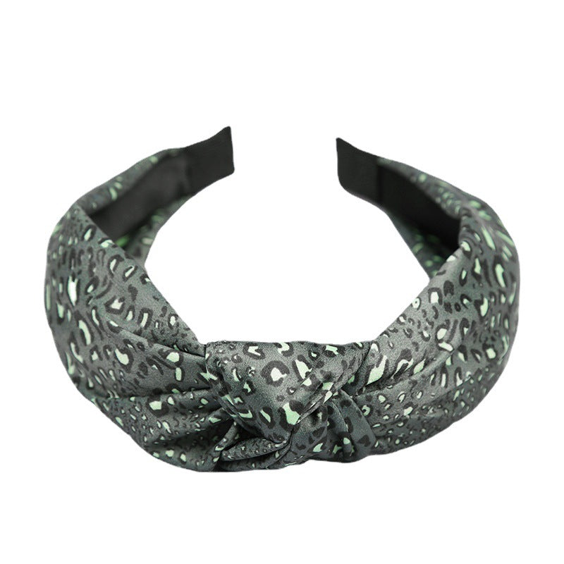 Diademas anudadas cruzadas de ala ancha de leopardo manchado al por mayor