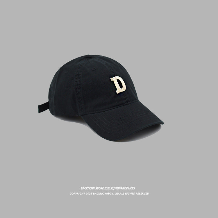 Wholesale Letter D Embroidery Cotton Baseball Cap