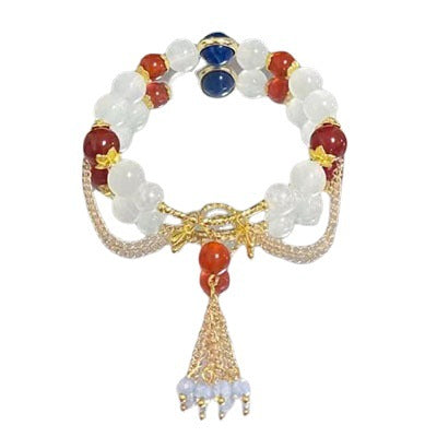 Brazalete de borla del viento antiguo de cuentas por cuentas al por mayor