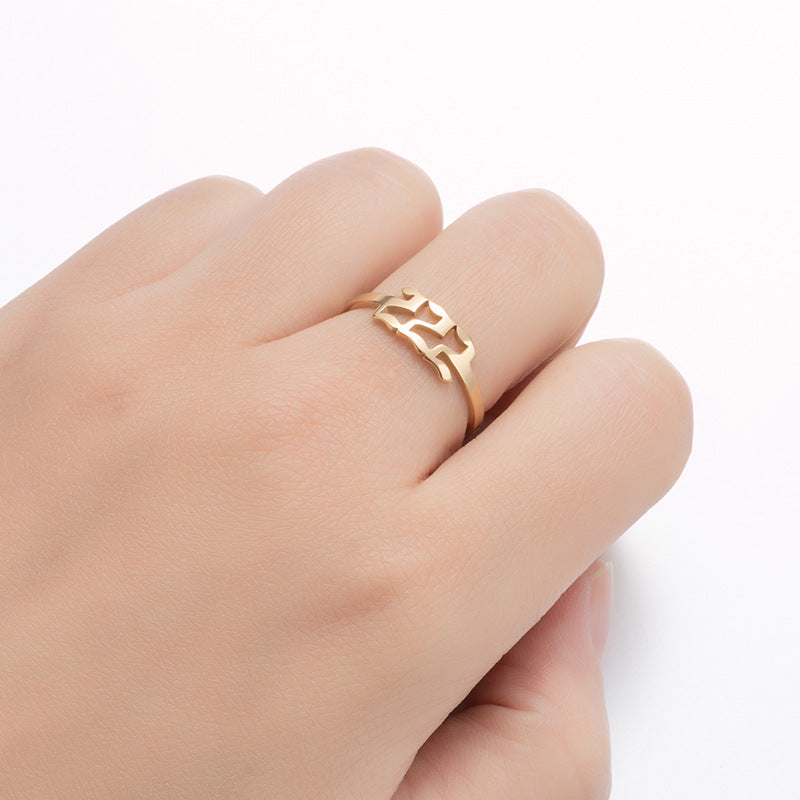 Wholesale Digital Stainless Steel Adjustable Rings