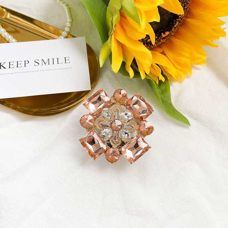 Venta al por mayor Soporte para teléfono móvil con bolsa de aire de diamantes de imitación