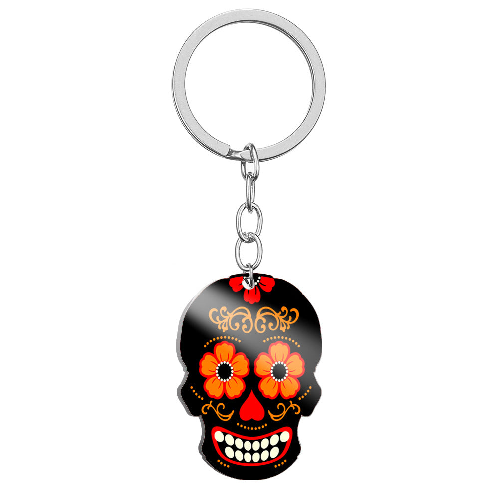 Wholesale Stainless Steel Skull Keychain