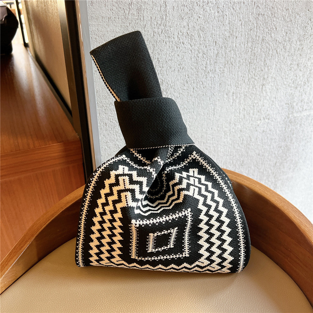 Bolsos de punto de poliéster al por mayor