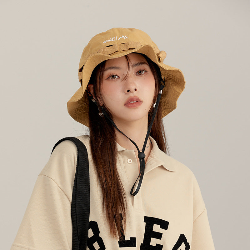 Wholesale Acrylic Thin Breathable Wide Brim Bucket Hat