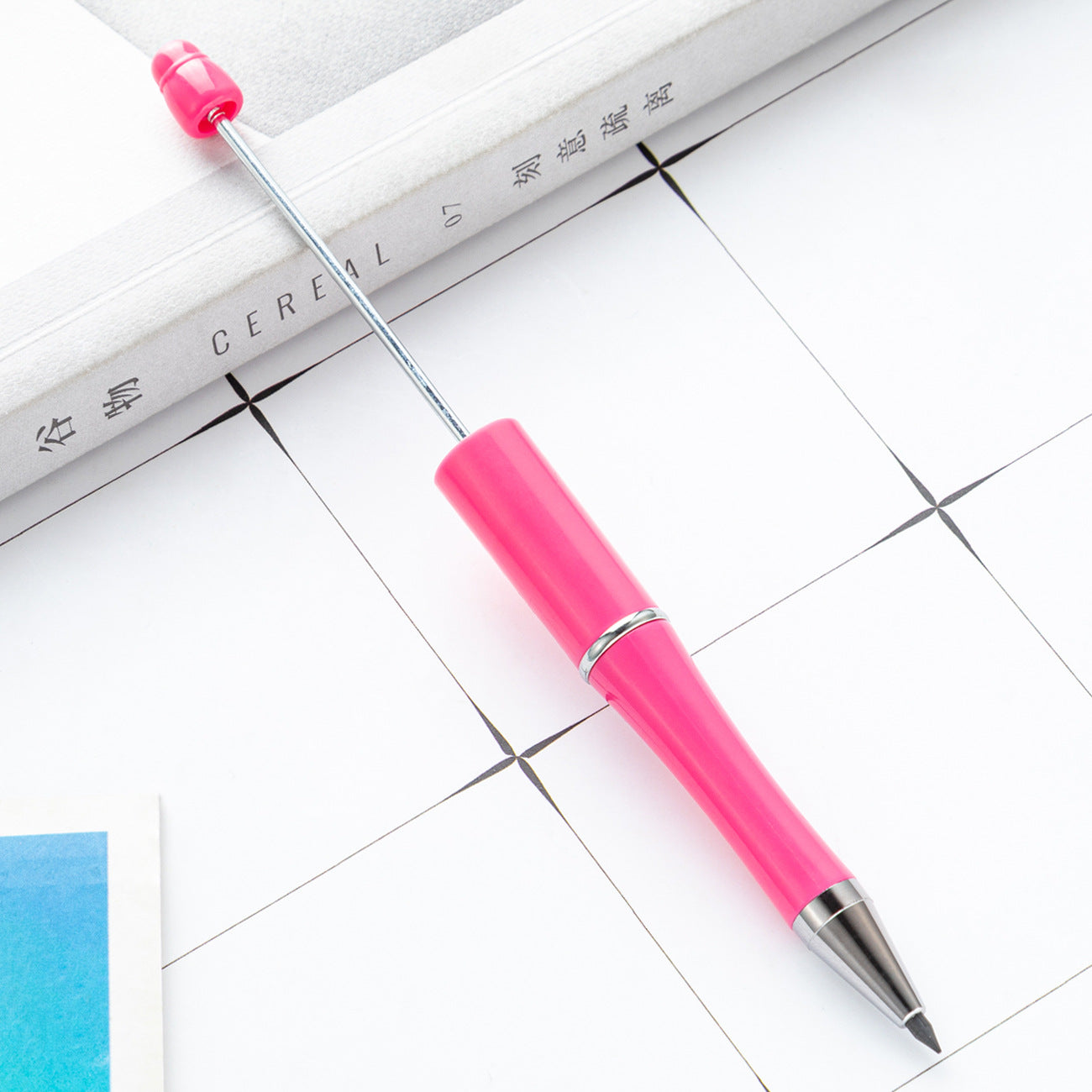 Wholesale 100pcs Plastic Beaded Pencil No Sharpening No Ink Continuous Writing Pencil