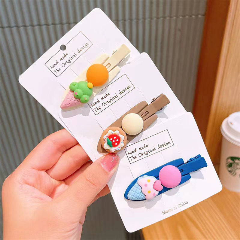 Wholesale Metal Ice Cream Cake Hairpins