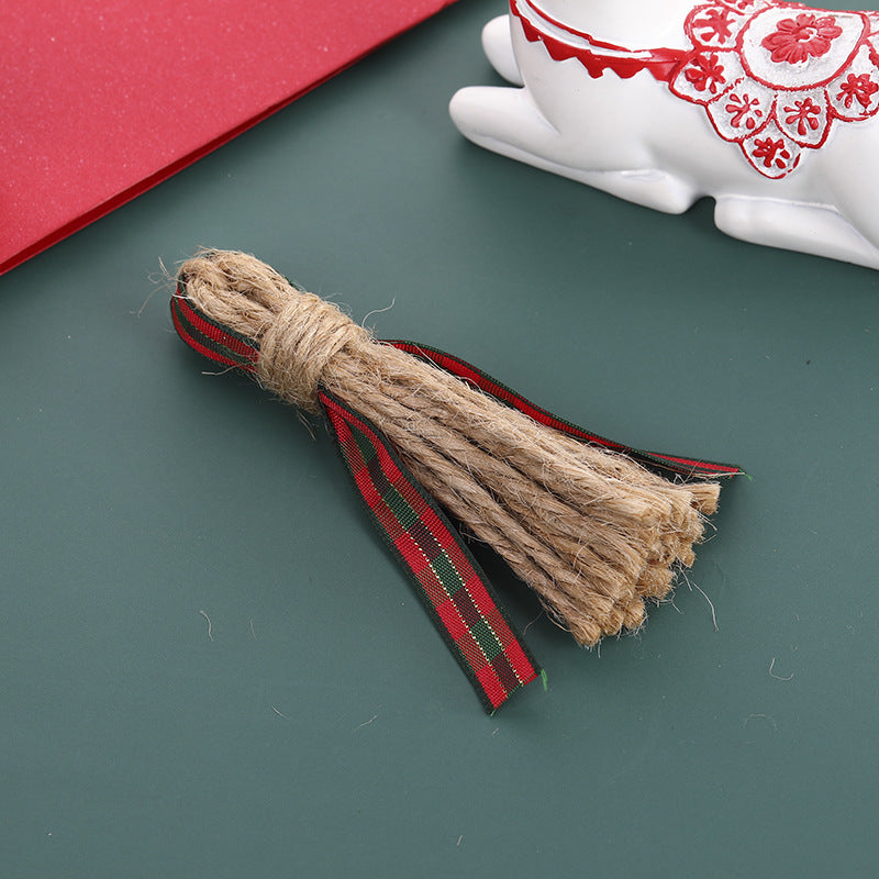 Cuentas de borla de poliéster de cáñamo de 100 piezas al por mayor de cáñamo 8 cm