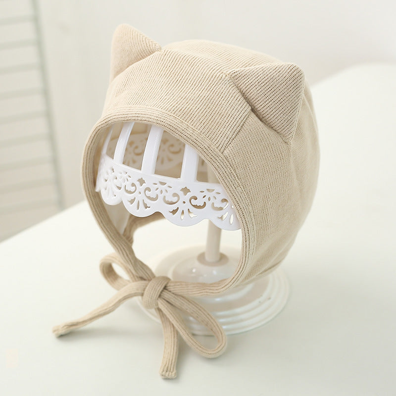 Wholesale Cotton Baby Ear Protector Autumn Winter Boneless Hat