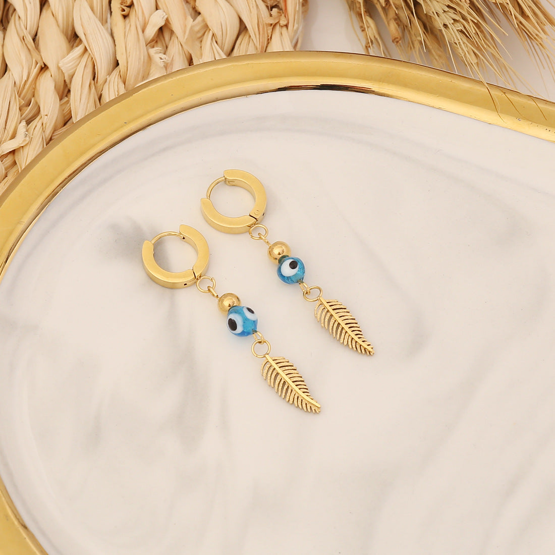 Wholesale Jewelry Stainless Steel Eye Earrings