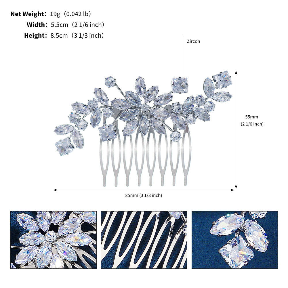 Pinzas Para El Cabello De Aleación De Flor De Circón al por mayor