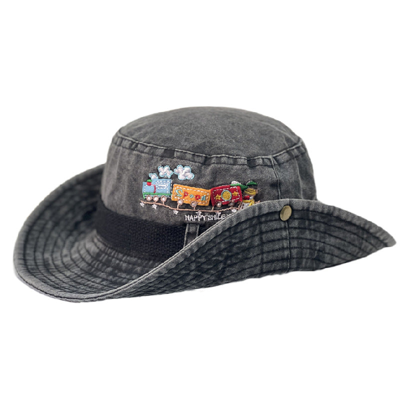 Wholesale Acrylic Embroidery Washed Distressed Cowboy Hat