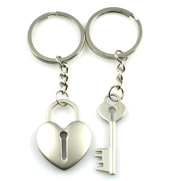 Wholesale Zinc Alloy Lovers Love Key Chains 10PCS