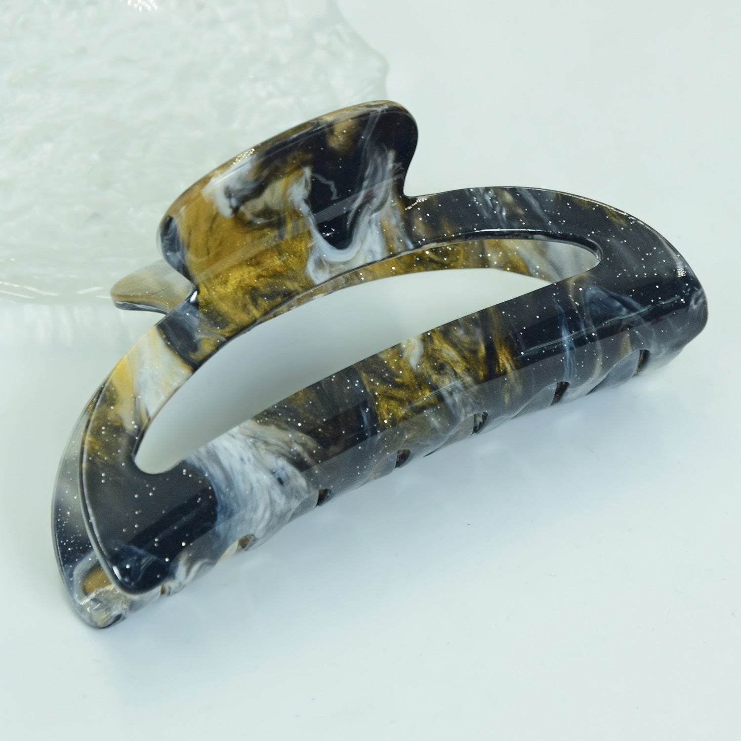 Wholesale Acrylic Marble Texture Hair Clips
