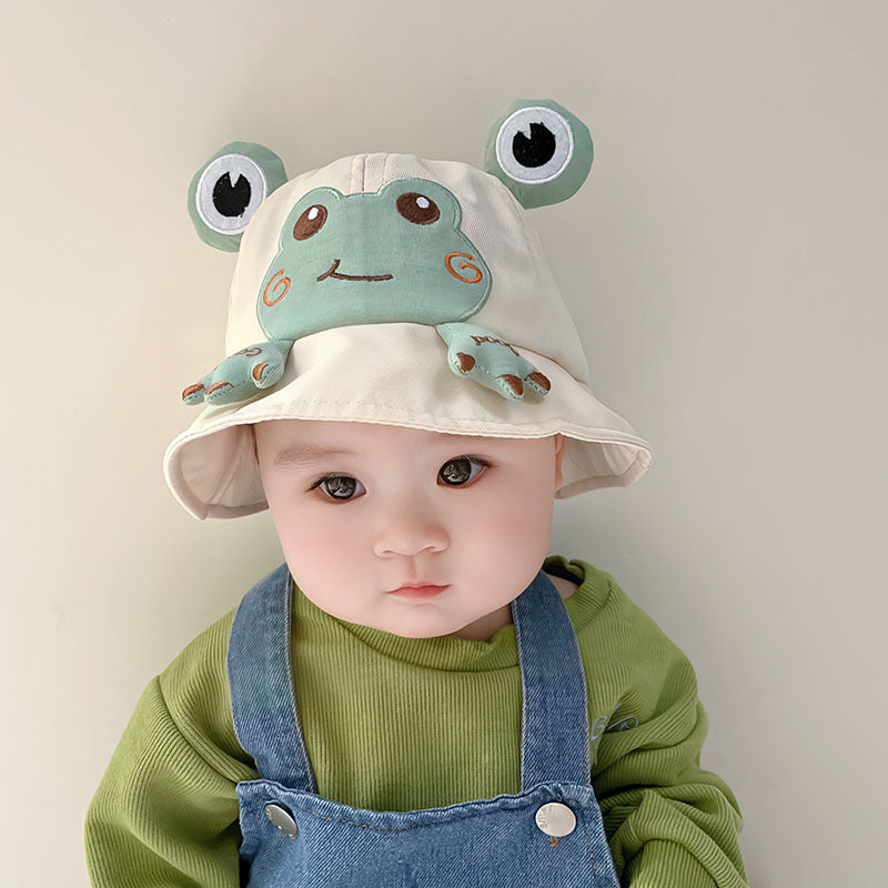 Wholesale Cotton Little Frog Baby Fisherman Hat