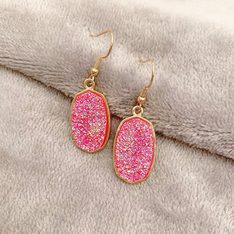 Pendientes De Aleación De Dientes De Resina Geométrica al por mayor