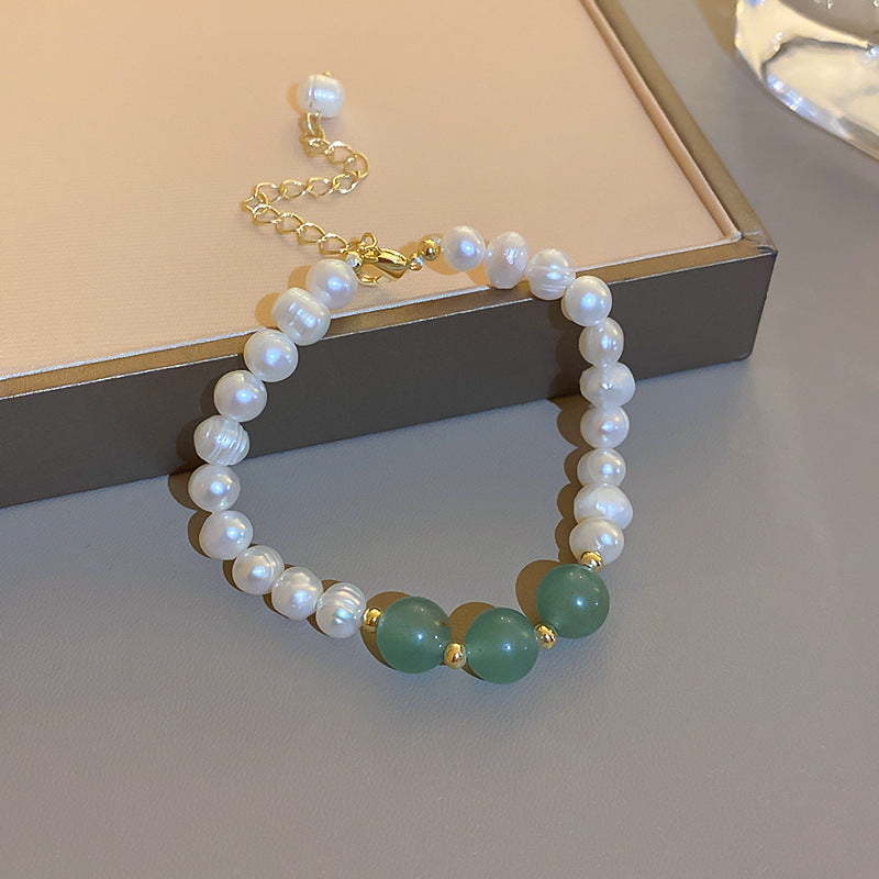 Wholesale Zircon Freshwater Pearl Alloy Bracelet