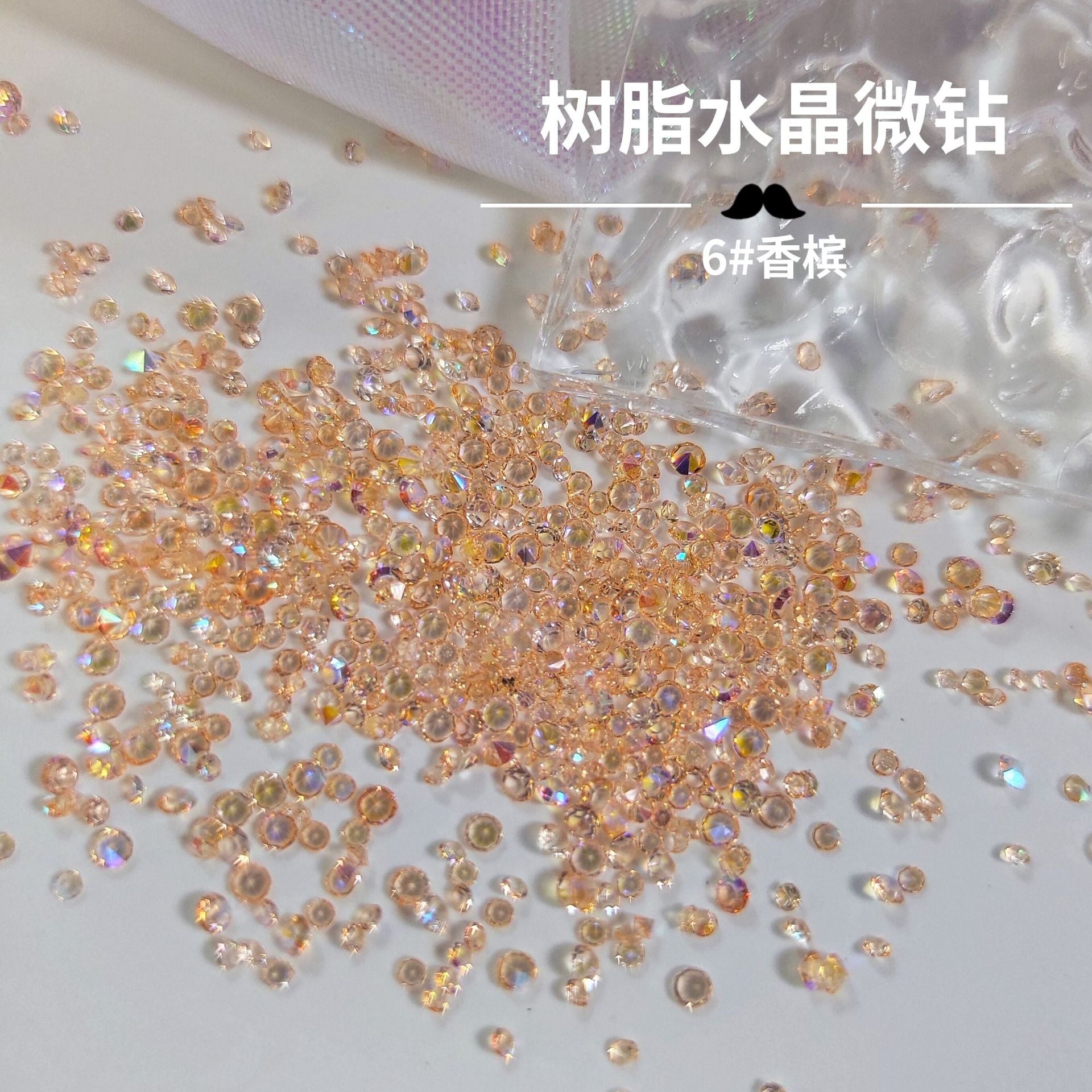 Wholesale Resin Small Diamond Crystal Multi-color Boxed