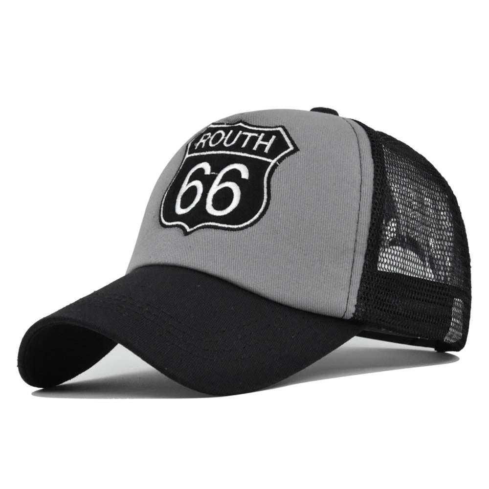 Wholesale Route 66 Embroidered Cotton Hat