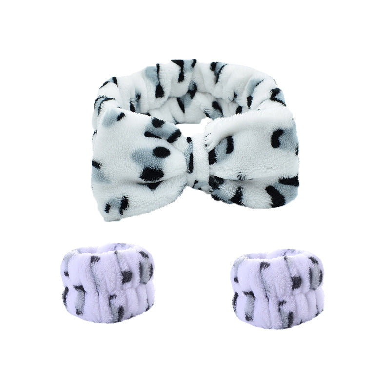 Wholesale Plush Leopard Fabric Headband