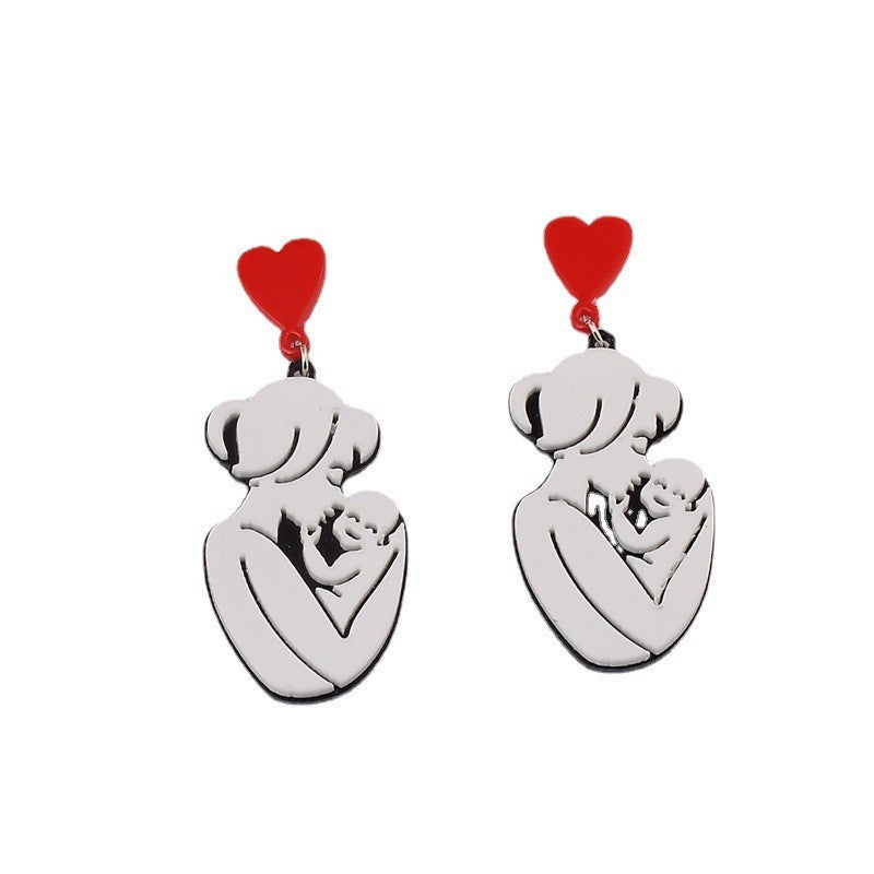 Wholesale Mother's Day Resin Earrings