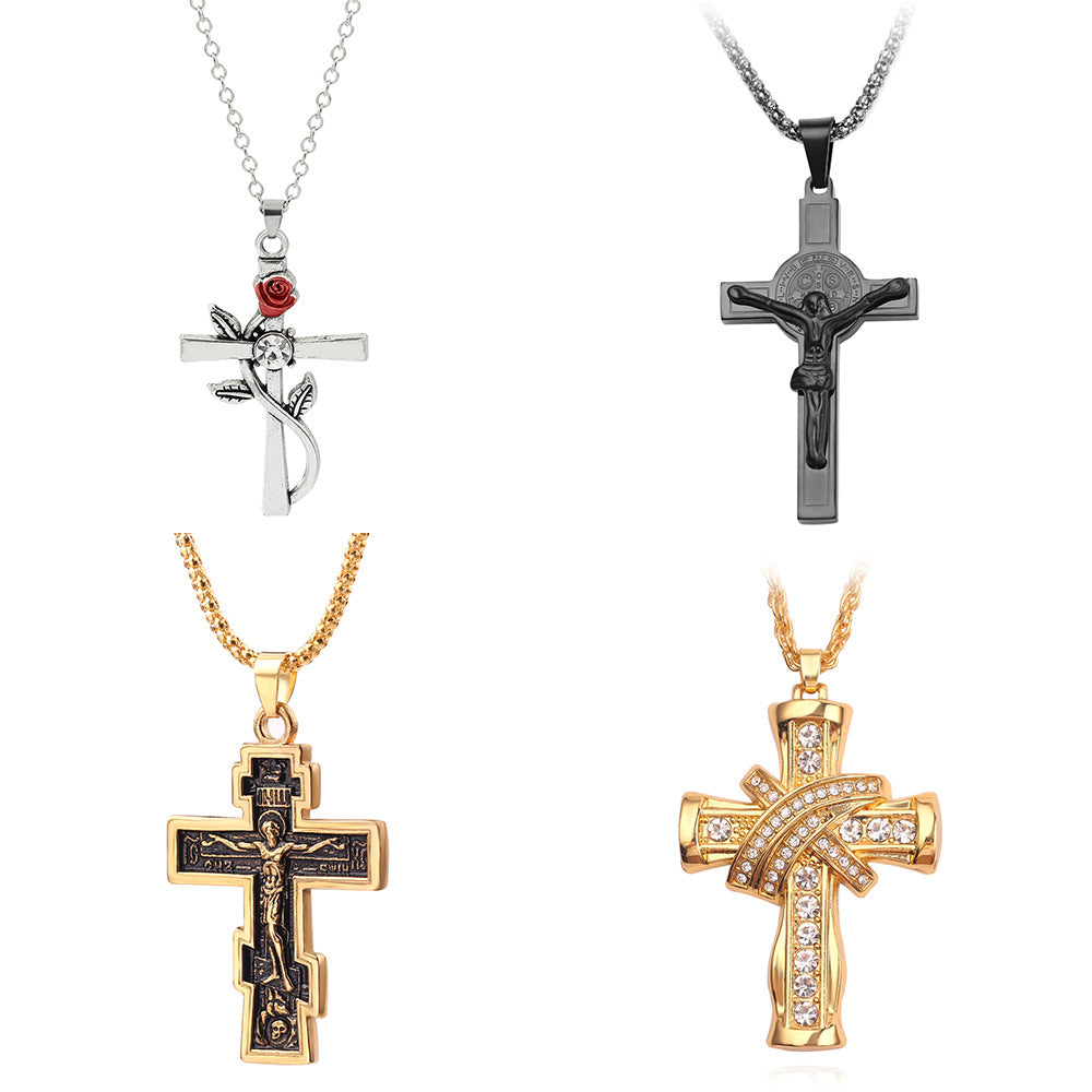 Venta al por mayor Collar cruzado de aleación