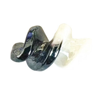 100 piezas al por mayor de 1.6cm cuentas de vidrio de rizado de dos colores de dos colores