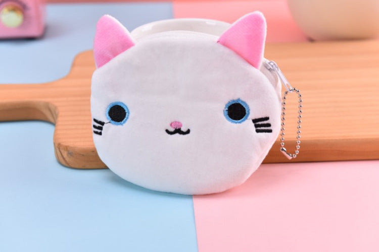 Venta al por mayor Mini monedero de peluche de gatito de dibujos animados