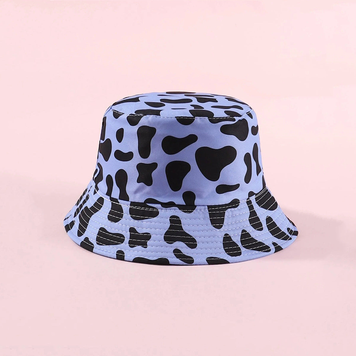 Wholesale Polyester Cow Print Reversible Bucket Hat