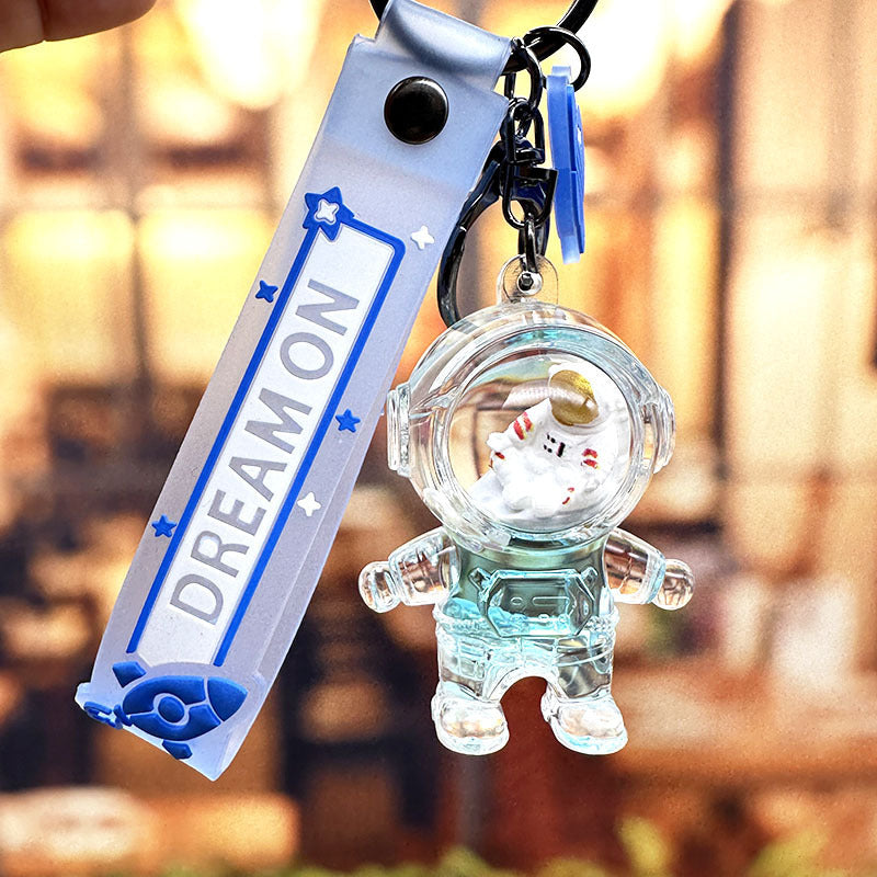 Wholesale Astronaut Quicksand Bottles Plastic Keychains