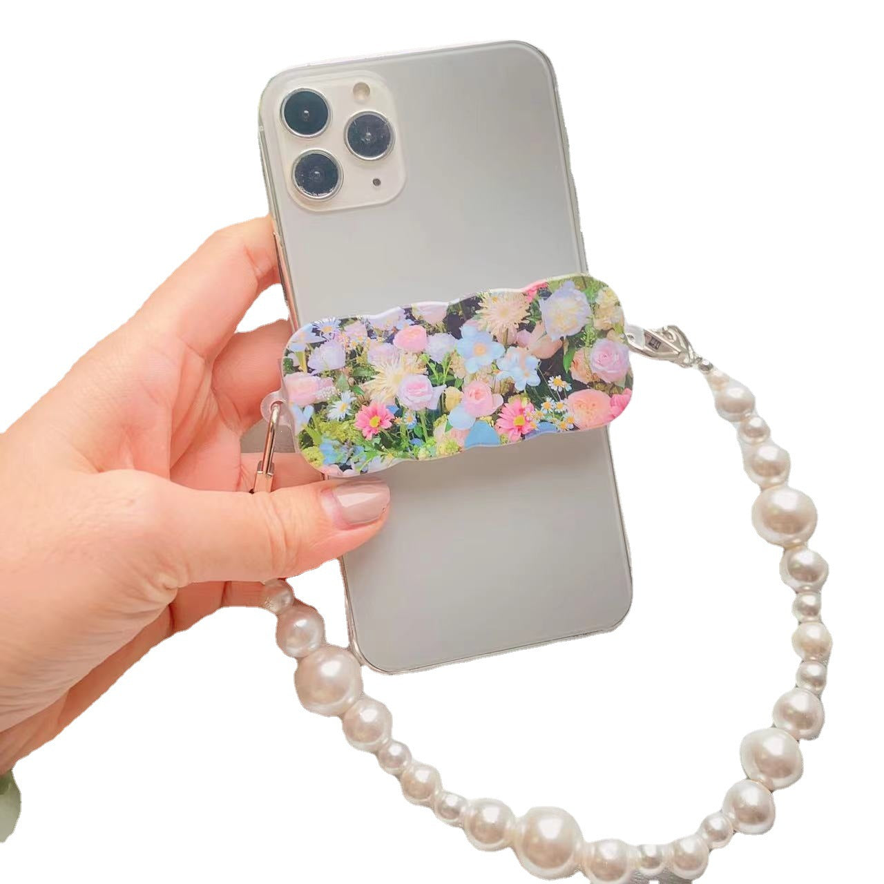 Clip posterior al por mayor del teléfono móvil de la flor de la impresión en color de la PC