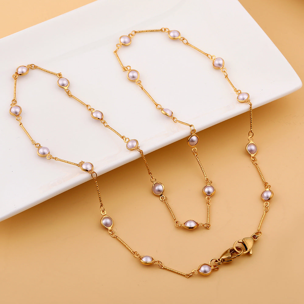 Cadena De Gafas De Cuello Colgante Love Pearl al por mayor