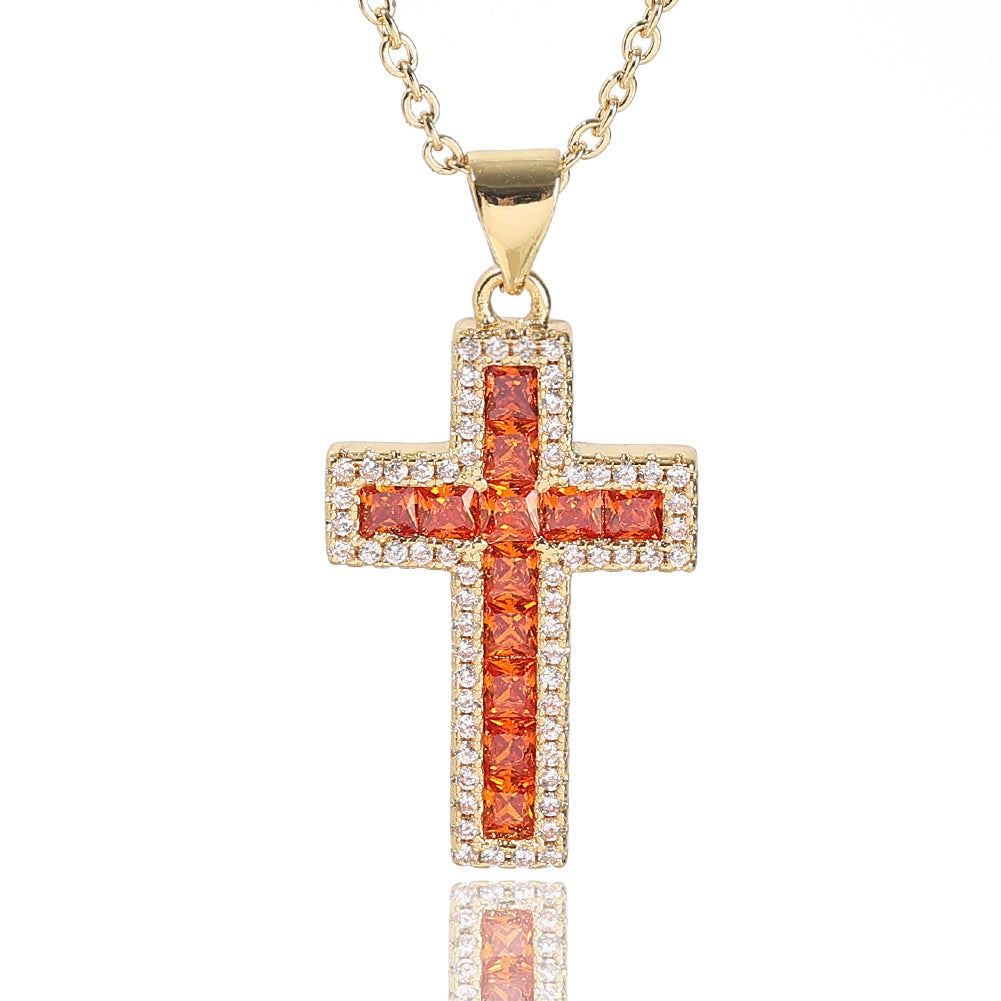 Wholesale Copper Cross Pendant Necklace