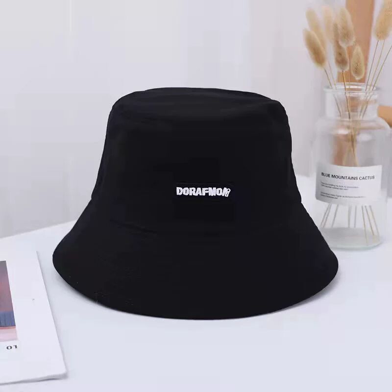 Wholesale Cotton Embroidered Letters Bucket Hat