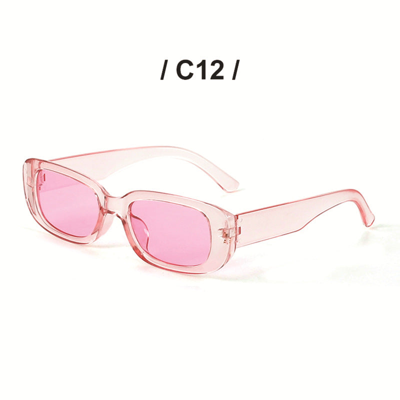 Wholesale PC Ladies Retro Small Frame Square Color Changing Sunglasses