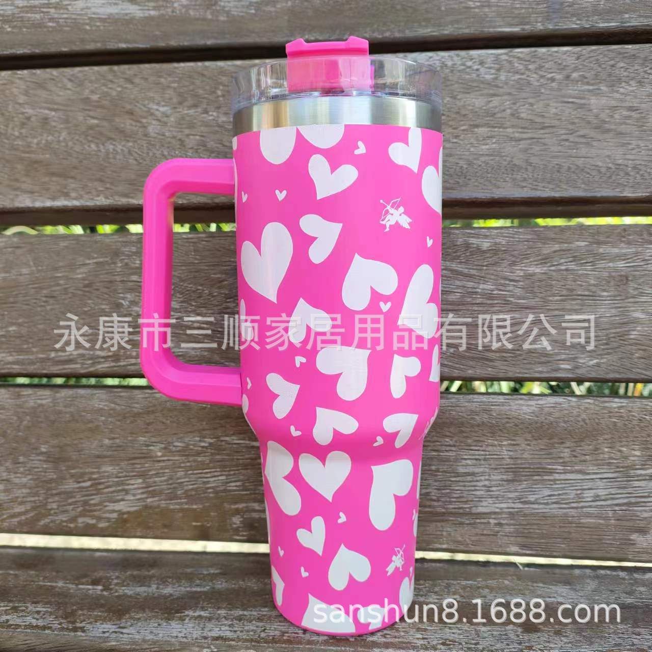 Wholesale Tumbler Double-layer Stainless Steel Valentine's Day Insulated Cup Ice Bullies Cup