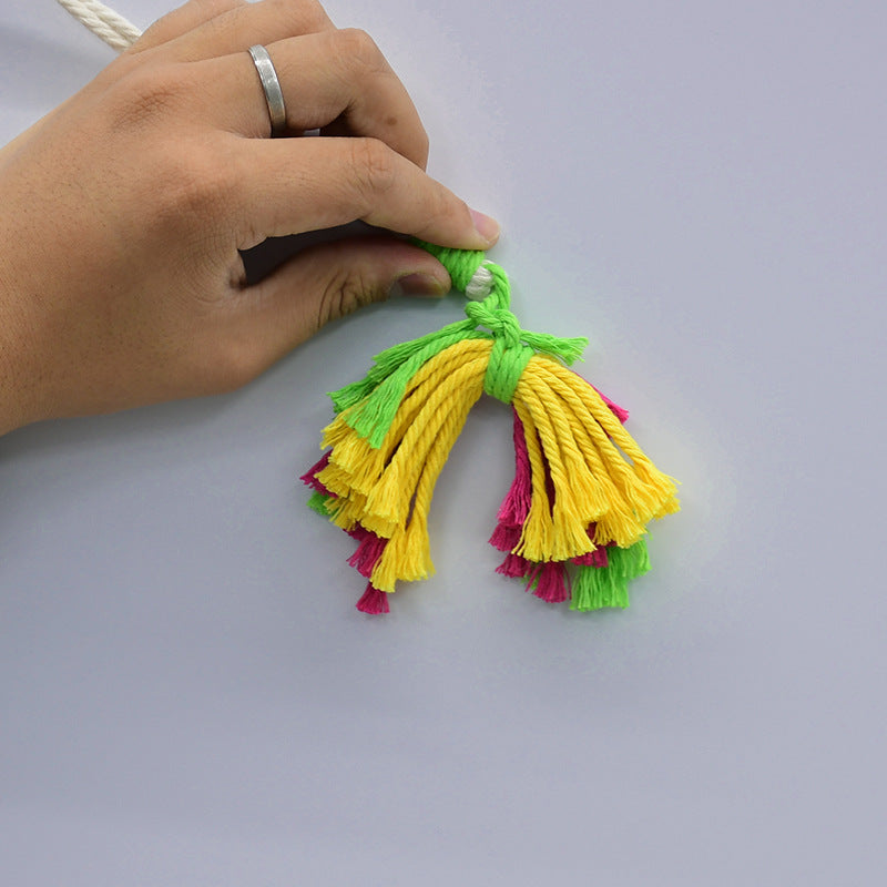 Wholesale Cotton Thread Handwoven Cotton Rope Wall Hanging Cat Nest Suction Cup Hammock