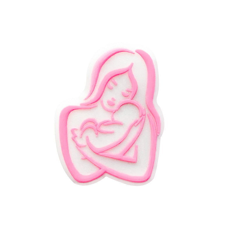 Wholesale 10pcs Silicone Mother's Day Teether Loose Focal beads