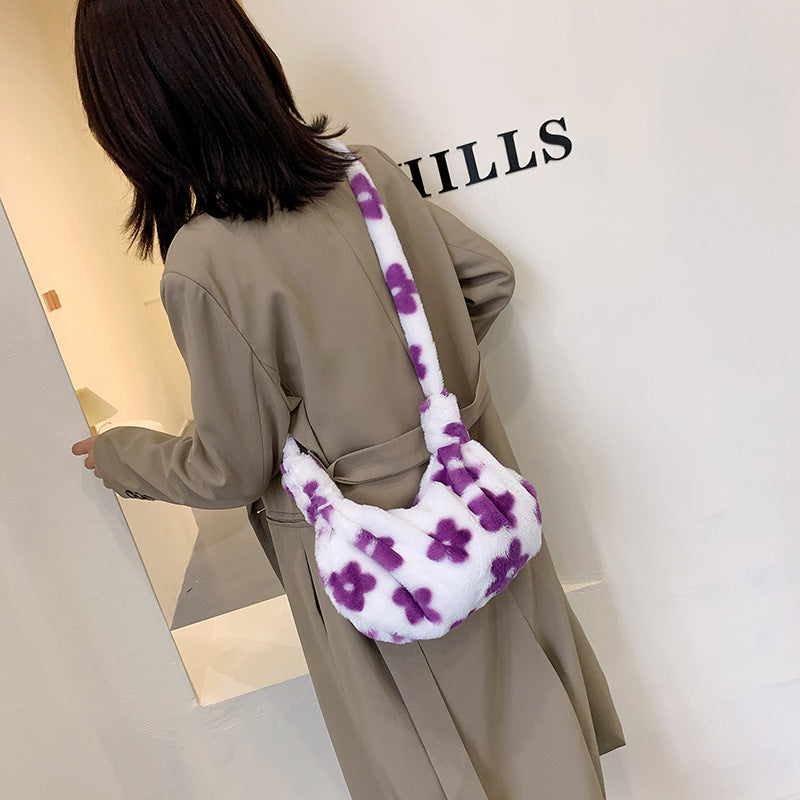 Venta al por mayor Bolso De Hombro De La PU De La Felpa