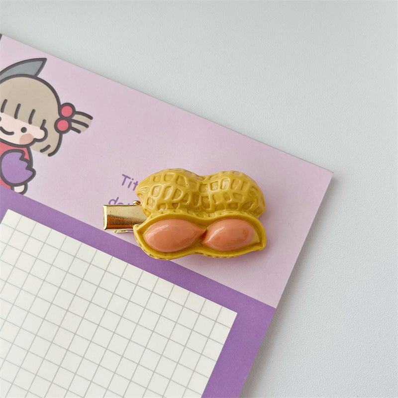 Wholesale Acrylic Funny Food Hair Clips 10PCS