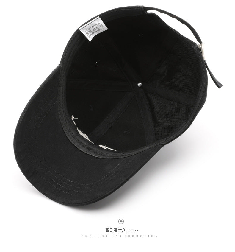 Wholesale Letter Embroidered Semi Hard Top Cotton Baseball Caps