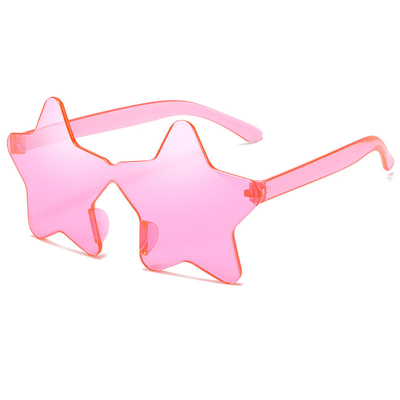 Wholesale Personalized Five-pointed Star Funny PC Sunglasses