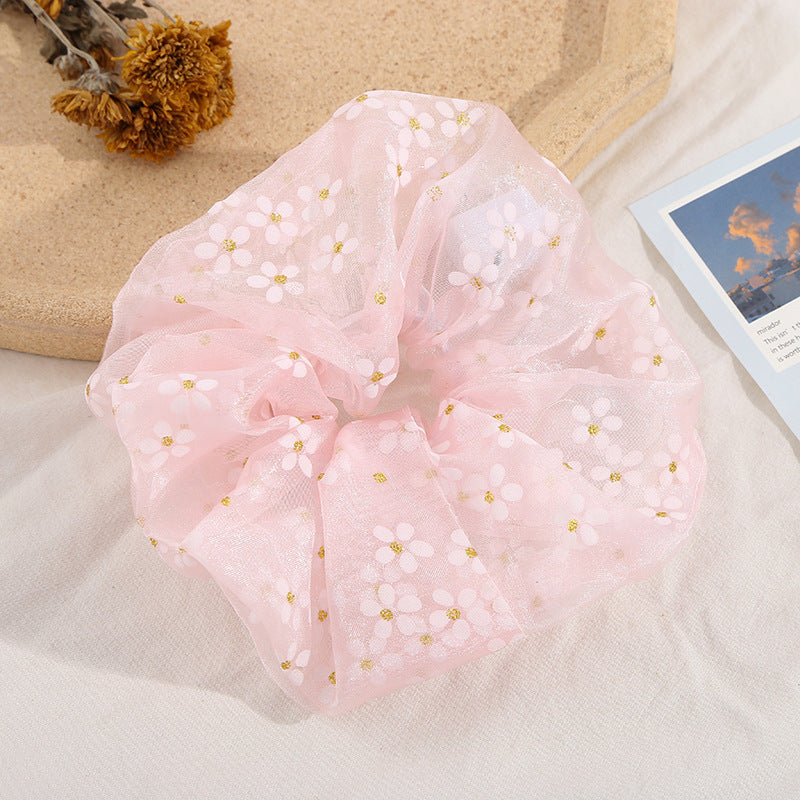 Wholesale LED Floral Tulle Hair Ties