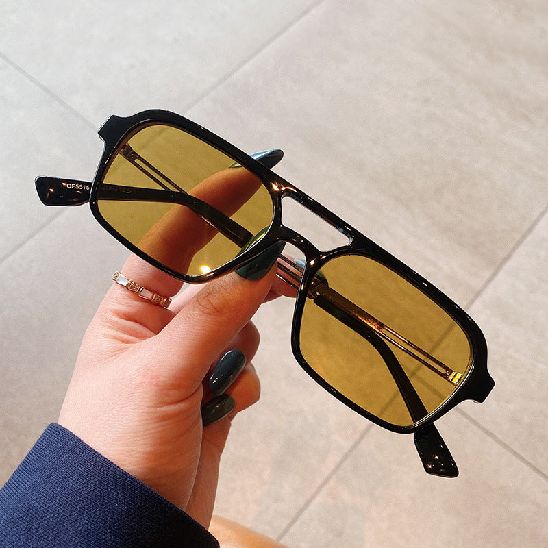 Wholesale PC Double-beam Small Box Men's Sunglasses