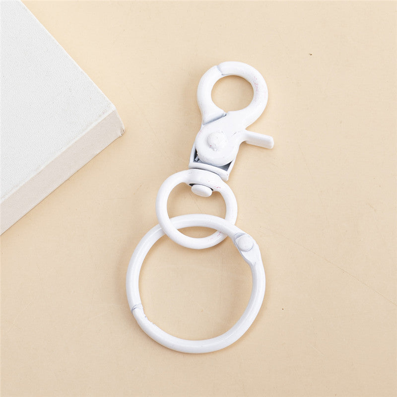 Venta al por mayor de aleación de broche de langosta llavero accesorios de bricolaje a granel