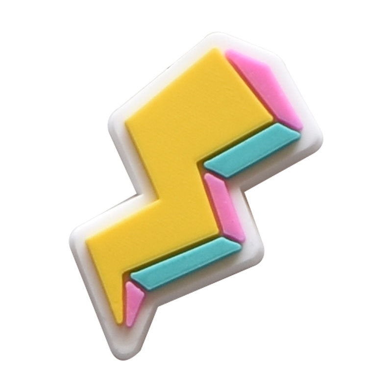 Al por mayor 100 PCS PVC Cartoon Colorfle Diy Shoe Hebilla