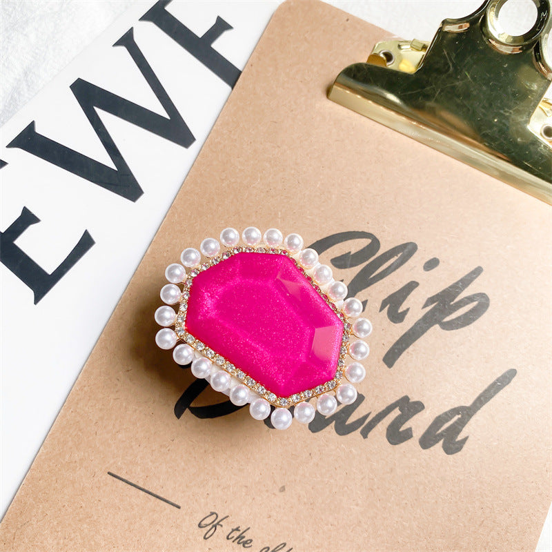 Wholesale Plastic Pearl Air Cushion Mobile Phone Holders