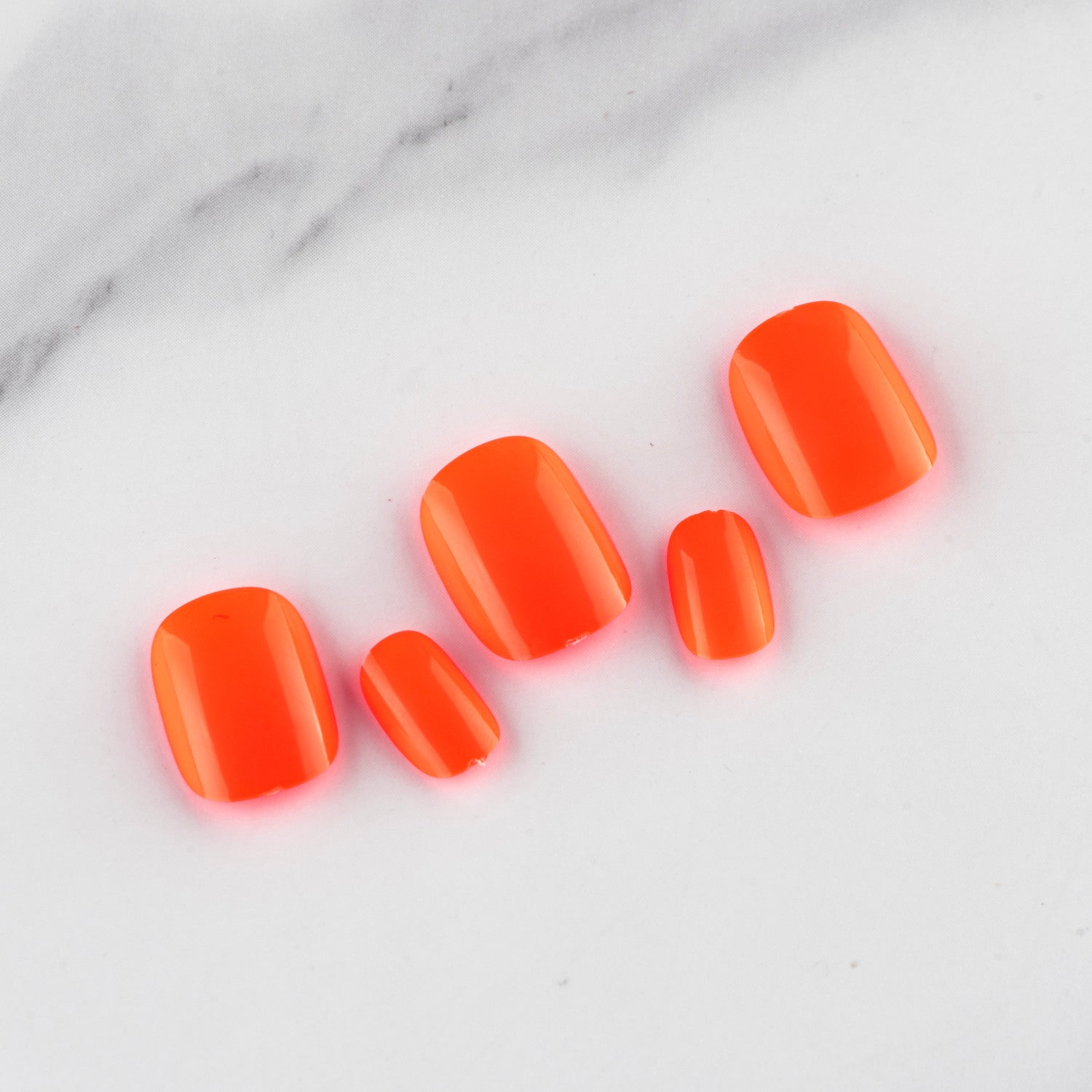 Wholesale Short Glossy Plastic Nail Stickers