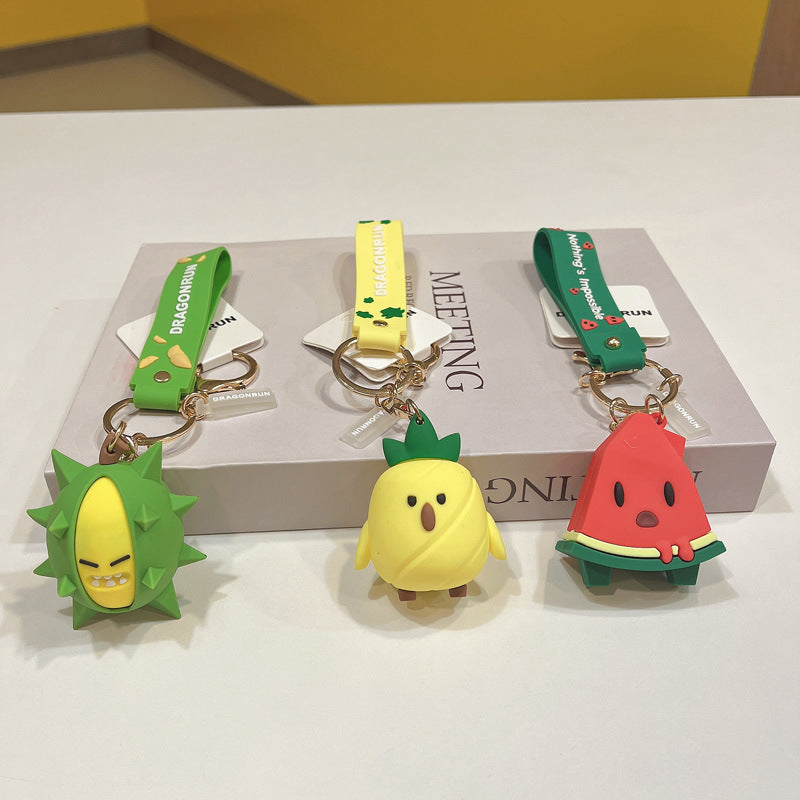 Wholesale Silicone Creative Key Chains for Fruits