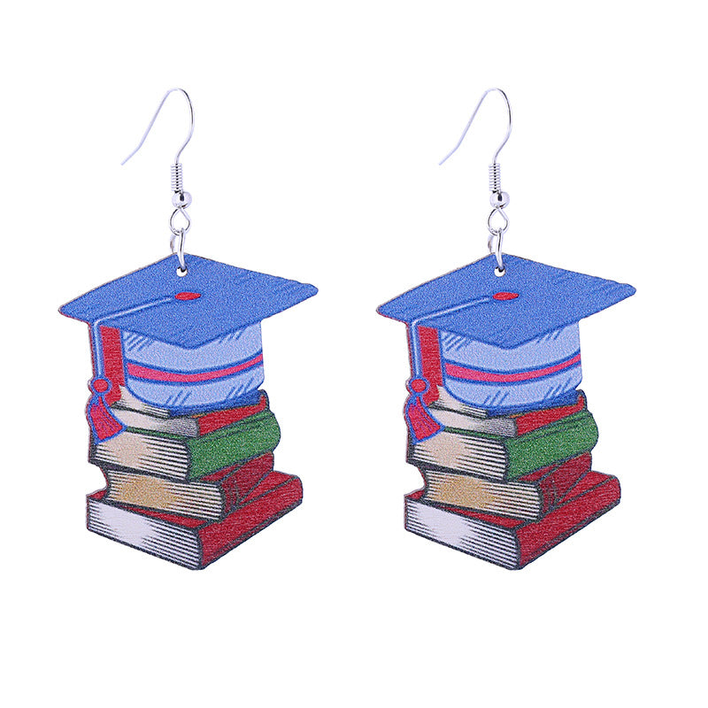 Pendientes de madera de la temporada de graduación al por mayor