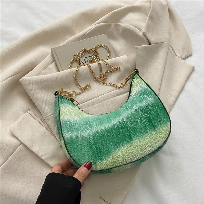 Venta al por mayor Bolsa de sillín de hombro de PU casual